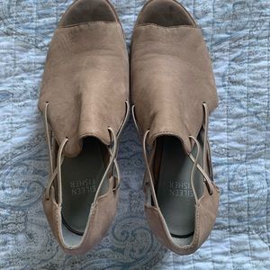Eileen Fisher open toe bootie